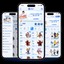 Mã QR để tải xuống ứng dụng 8win55 cho cả Android và iOS, hiển thị trên màn hình điện thoại di động
