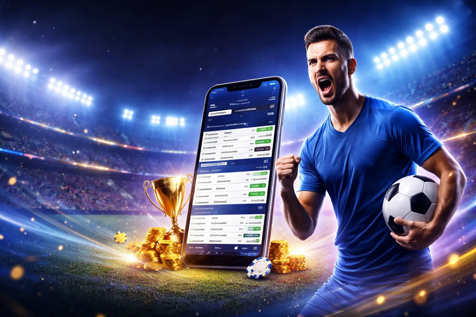 Sân vận động tràn ngập niềm vui cá cược thể thao 8win55